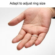 Yirtree 5Pcs Ring Rubber Size Adjuster for Lose Rings غير مرئية Ring Guard for Women Clear Plastic Wide Thin Band Resizing Ring Resize Make Ring أصغر