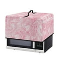 thumbnail image 2 of FOR U DESIGNS Pink Marble Print Microwave Oven Cover Foldable Toaster Oven Covers Dustproof Microwave Oven Grill Covers Protector Home Decoration Accessories-L, 2 of 8