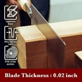 thumbnail image 5 of SUIZAN Ryoba Double Edge Saw 9.5" - Professional Japanese Pullsaw Handsaw Woodworking Tools, 5 of 7