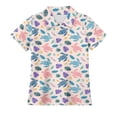thumbnail image 2 of EliteGoogv Little Boys Girls Unisex T-shirt Short Sleeve Collared Tee Tops Graphic Lightweight Classic Fit Blouses Summer Fall Casual Outdoor Playwear Tops,Light Pink,5-6 Years, 2 of 3