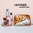 thumbnail image 7 of Saiise Geometry Dash Print Makeup Bag PU Leather Travel Makeup Bag Organizer Makeup Pouch, Portable Cosmetic Bags for Women,Cute Make Up Bag for Travel Size Toiletries Accessories Brushes, 7 of 7