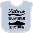 thumbnail image 3 of Inktastic Future Submariner Like Daddy Boys or Girls Baby Bib, 3 of 4