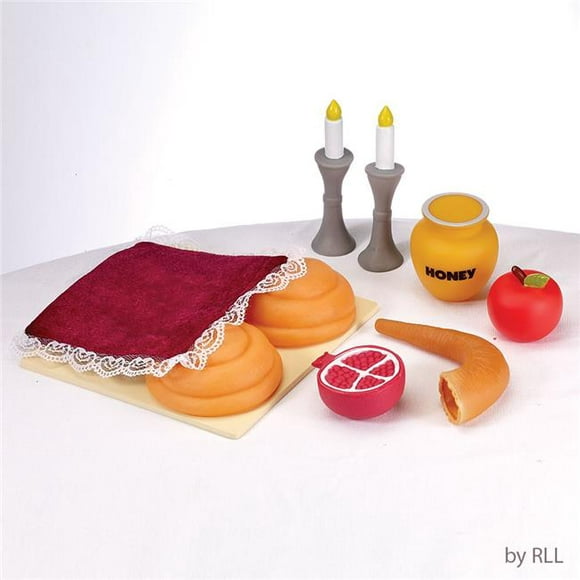 Rite Lite Rosh TYJ- Mon Premier Rosh Hashanah Set de Nourriture&44; Vinyle - Set de 8