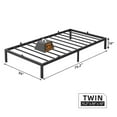 thumbnail image 2 of 10 Inch Twin Size Low-Profile Platform Bed Frame - No Box Spring Needed, Heavy Duty Metal Frame with 800 lb Capacity, Noiseless & Easy Assembly, Black, 2 of 6