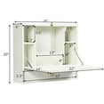 thumbnail image 2 of Gymax Wall Mounted Folding Laptop Desk Hideaway Organizer Storage Space Saver w/Drawer, 2 of 10
