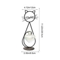 thumbnail image 3 of Meggemo Heart Shape Cat Planter Hydroponic Vase Ceramic for Air Plant Home Decor Creative Pet Plant Pot, 3 of 6