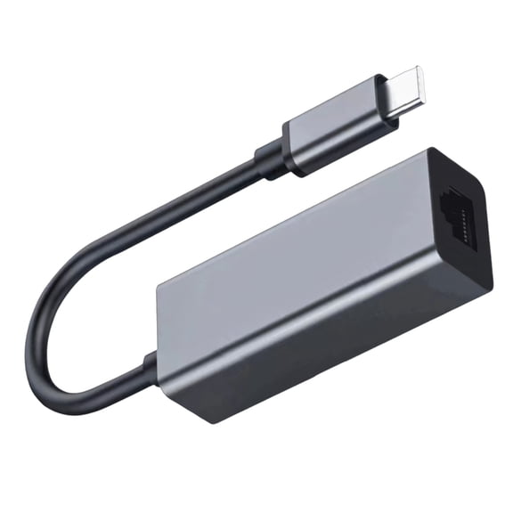 7829 Aluminum USB C to RJ45 Gigabit Adapter 100Mbps High Performances Data Transfer
