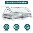 thumbnail image 2 of LIFERECORD Outdoor Raised Garden Bed Kit with Insulating Cover, Double Zipper Door for Air Flow - Cold-Resistant Planter for Gardening Vegetables, Herbs, Flowers Large, 2 of 7