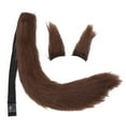 thumbnail image 4 of Ensemble 3 Pcs Oreilles et Queue en Peluche Ajustables pour Robe de Carnaval Halloween Femme, 4 of 10