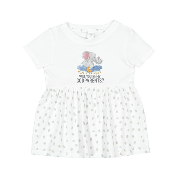 Inktastic Will You Be My Godparents? Girls Baby Dress