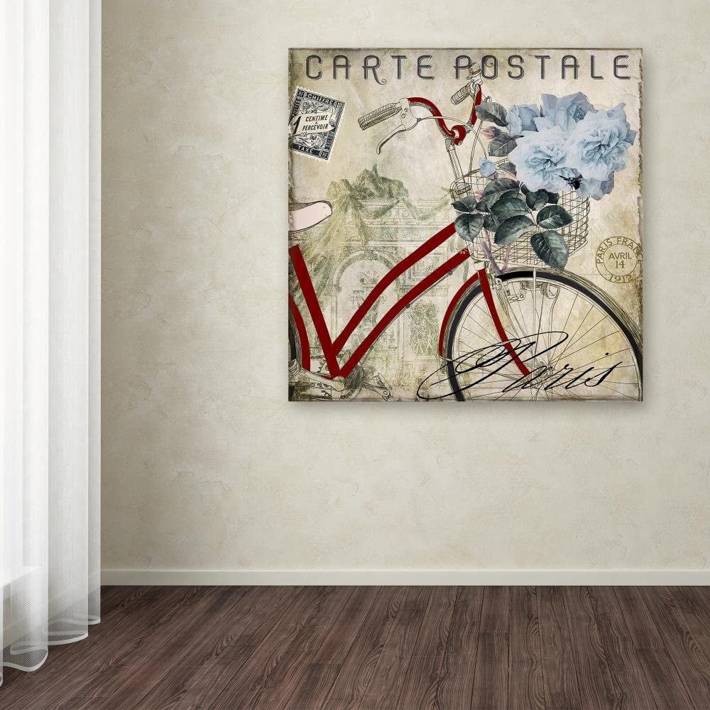 Trademark Fine Art "Postale Paris II" Canvas Art by Color Bakery