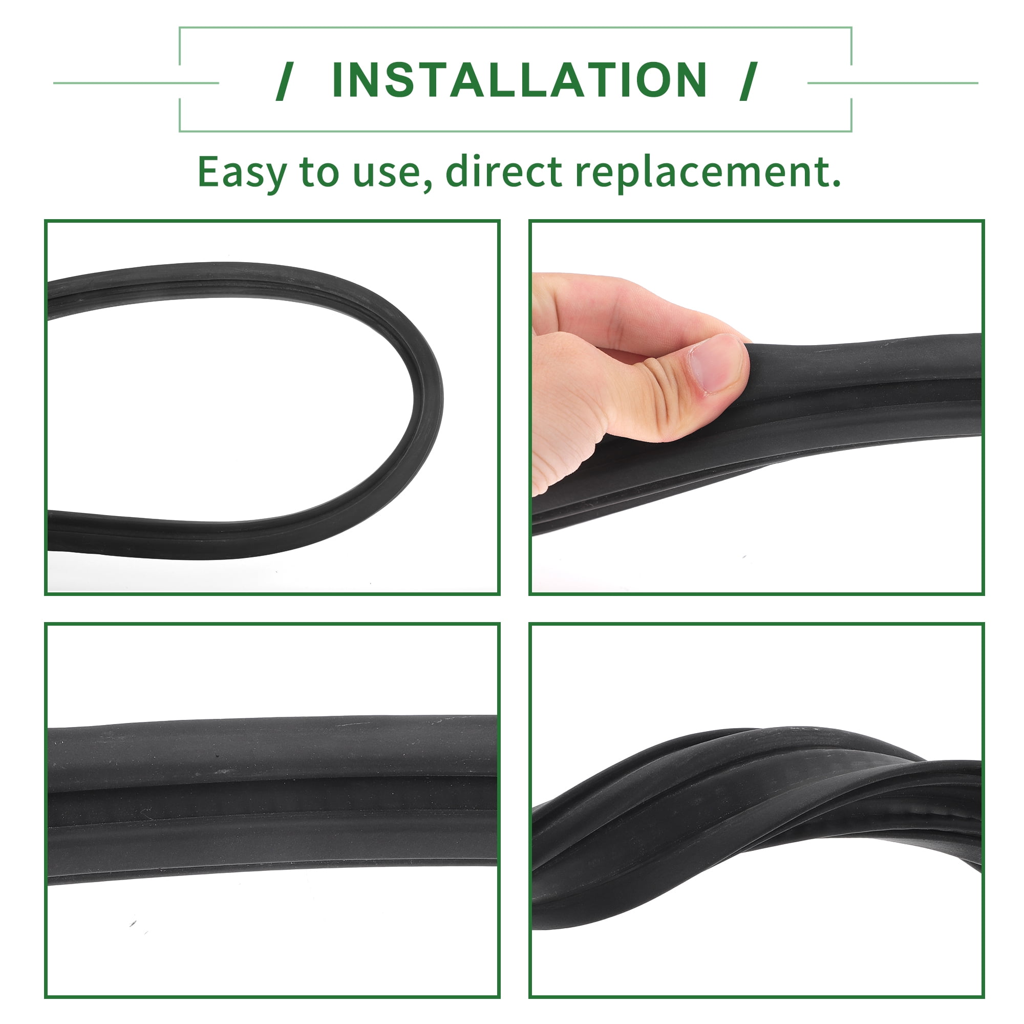 Unique Bargains Rear Trunk Lid Seal Gasket for Honda Civic FD 2006-2011 Rubber Black