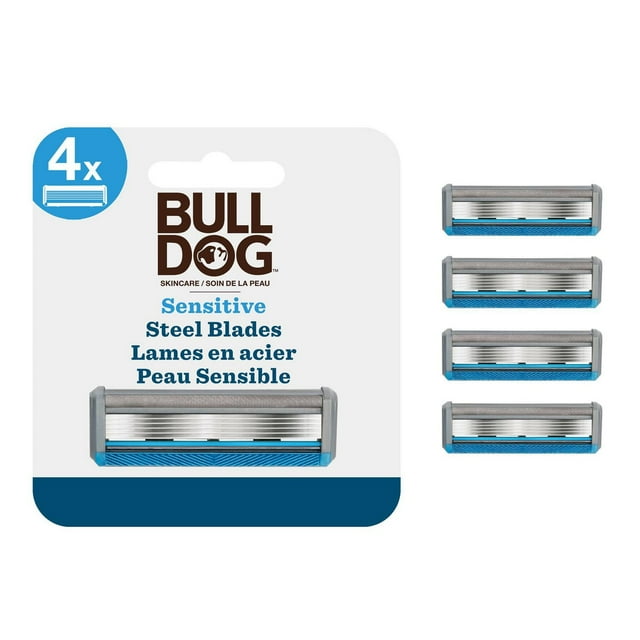 Bulldog Skincare for Men Sensitive Razor Refills - 4 count
