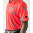 thumbnail image 3 of YATTA GOLF Standout Performance Golf Polo Shirts – Men’s – Just Beachy – XXL, 3 of 3
