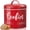 Red, variant on Farmhouse Cookie Jar for Kitchen Counter, 1 Gallon Vintage Cookie Jar with Airtight Lid, Large Food Storage Container for Candy, Cookies, Dessert, Black Kitchen Decor and Accessories