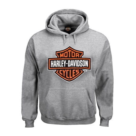 X-Large Men's Sweatshirt, Bar & Shield Hoodie, Gray (XL) 30296627