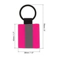 thumbnail image 2 of Uxcell Reflective Keychain Tags, 6 Pack Reflective Zipper Pulls for Backpack Dog Collar, Pink, 2 of 6