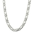 thumbnail image 1 of Sterling Silver 12.25mm Elongated 1+1 Open Link Chain (Weight: 97.04 Grams, Length: 24 Inches), 1 of 4