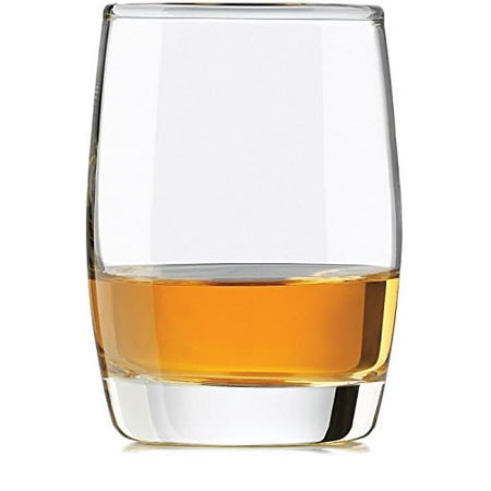 

Circleware Heavy Base Scotch Whiskey Glass Drinking Glasses Set of 4 Entertainment Dinnerware Glassware for Water Juice Beer & Bar Liquor Dining Decor Beverage Cups Gifts 12 oz Glen Rocks