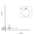 thumbnail image 4 of ANGARA Natural Solitaire Diamond Floral Ring in 14K Rose Gold for Women (Size-4.4mm | Color-K | Clarity-I3) | April Birthstone, Birthday, Anniversary, Jewelry Gift for Women | Natural Diamond Ring, 4 of 9
