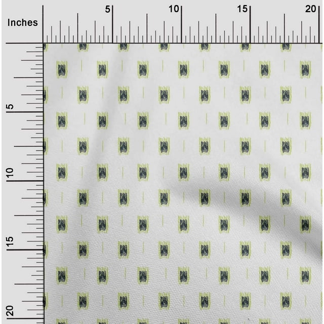oneOone Polyester Lycra Fabric Brush Stroke Ikat Printed Craft Fabric BTY 56 Inch Wide