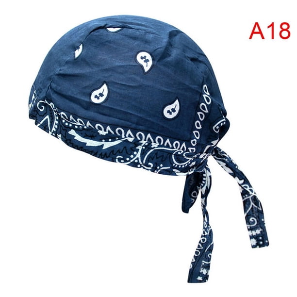 Women Men Bandana Hat Cotton Unisex Durag Print Cap Fashion Pirate Head Scarf