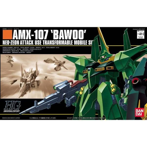 Gundam Universel Siècle Maquette de 5 Pouces HG Échelle 1/144 - Amx-107 Bawoo Gundam #031