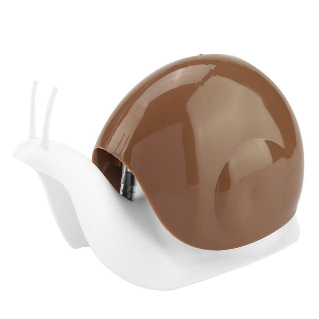 Dispensador de jabón líquido con forma de caracol, loción de manos, accesorios de baño (marrón)