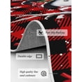 thumbnail image 3 of Christmas Snowman Area Rug for Bedroom 2.7x5 Ft Snowflake Berry Red Black Buffalo Plaid Super Soft fuzzy Throw Rug Non-Slip Fluffy Plush Indoor Floor Carpet for Living Room Nursery Home Decor, 3 of 8