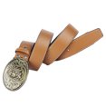 thumbnail image 3 of Cinturón de cuero vaquero occidental para hombre Indian Warrior Chief Head Buckle Brown Sunnimix Cinturón de vaquero occidental, 3 of 6