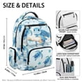 thumbnail image 7 of KUIFORTI Blue Turtle Girls Backpack Kids Bookbag Durable Polyester with Adjustable Straps Side Pockets Suitable for Elementary Students, 7 of 7