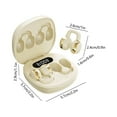 thumbnail image 3 of JGJJUGN Wireless Bluetooth Earphones, Ear Clip Style Bluetooth Headphones, Sports Stereo Earbuds with Long Battery Life, Noise Cancelling, Built-In Display, Comfortable Fit, 3 of 6
