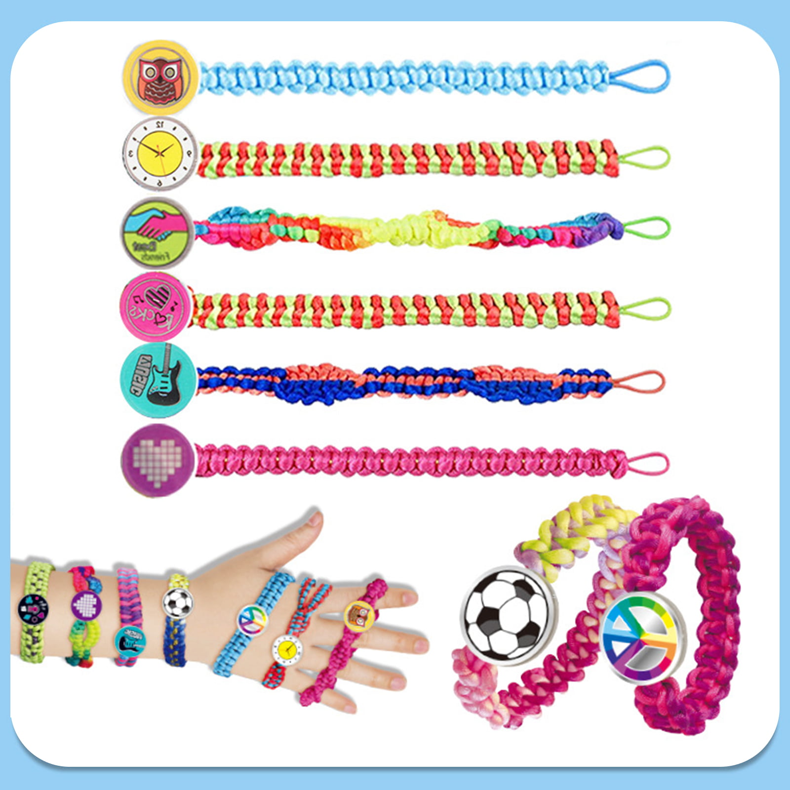 Friendship Bracelet Making Kit for Girls Arts and Crafts Jewelry Making Tool for Ages 8-12 Teen Girl Gifts 6 7 8 9 10 11 12 Year Old Girls Gifts Toys 