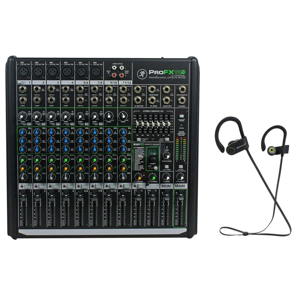 Mackie PROFX12v2 Pro 12Ch Compact Mixer w Effects and USB PROFX12 V2