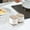 White, variant on Oggfader Two Compartment White Plastic Spice Container with Standing Lid, Airtight Seasoning Jar with Spoon for Kitchen Storage