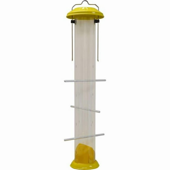Natures Way NMRT-1 1.6 qt. Bottoms Up Metal Thistle Feeder - Yellow - Case of 4