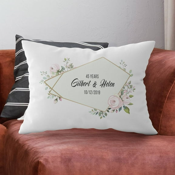 Personalized Anniversary Pillow Case