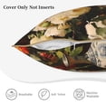 thumbnail image 5 of Xecao Elegant Still Life Roses Print Soft Velvet Decorative Throw Pillow Covers, Square Cushion Cases for Bed, Sofa, Living Room, Car, and Indoor Outdoor Use-20"x20", 5 of 8