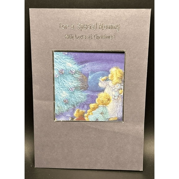 For Mommy From Kid Christmas Greeting Card w/Envelope