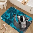 thumbnail image 3 of 1pc Raccoon Absorbent Non-Slip Bathroom Thickened Flannel Rug Decor,Soft,Quick Drying,Suitable For Indoor/outdoor Use,Bathrooms,Bedrooms,Kitchens,Terrace,Laundry Rooms,16"x24", 3 of 9