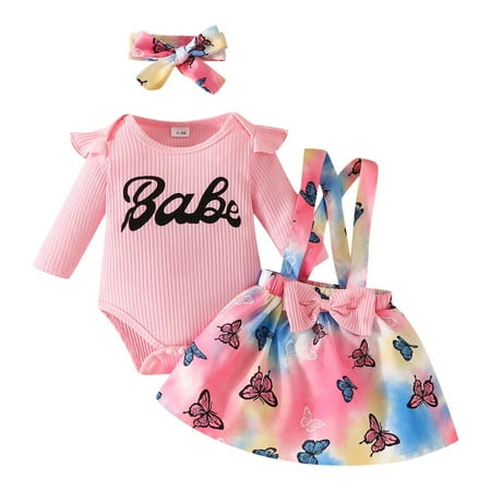 

Girls Long Sleeve Ribbed Letter Romper Bodysuit Cartoon Tie Dye Prints Suspenders Skirts Headbands Outfits Girls Cropped Pants Girl Top Girl Clothes Mommy and Girl Matching Outfits Sporty Leggings for