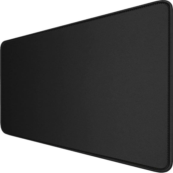 Alfombrilla de ratón para juegos Hsmienk, grande, extendida, 80 x 40 cm, negra