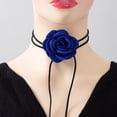 thumbnail image 3 of Collar de rosas personalizado hecho a mano, creativo, largo, DIY, gargantilla de franela FLORAL, 3 of 6