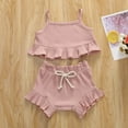 thumbnail image 1 of LSLJS Children Solid Color Drawstring Shorts Baby Girl Sleeveless Sling Top Sets Summer Clothes Kids Clothing Trendy 2024, 1 of 3
