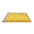 thumbnail image 2 of Ahgly Company Machine Washable Indoor Rectangle Abstract Yellow Modern Area Rugs, 2' x 4', 2 of 4