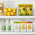 thumbnail image 3 of mDesign Kitchen Plastic Storage Organizer Bin with Open Front - 4 Pack - Clear, 3 of 8