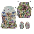 thumbnail image 7 of TSOVTHRID Dragonfly Floral Oil Painting Print Gaming Chair Covers Slipcovers Set of 4 Stretchy Gaming Chair Cover Set Anti-Dust Office Desk Chair Cover with Armrest Covers, 7 of 7