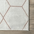 thumbnail image 5 of nuLOOM Veronica Geometric Honeycomb Area Rug, 6' 7" x 9', Light Pink, 5 of 9
