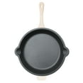 thumbnail image 6 of BergHOFF Neo 5pc Cast Iron Oval Dutch Oven Set with 10" Fry Pan, 5qt. & 8qt., Meringue, 6 of 10
