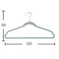 thumbnail image 3 of Better Homes & Gardens Rubber Hangers, Non-Slip Clothing Hangers, 30 Value Pack, Green River, Rubberized, 3 of 6